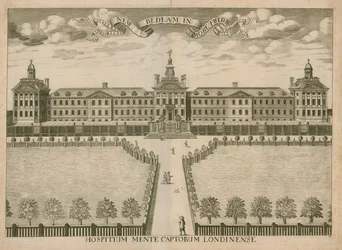 Nouvel hôpital Bedlam, Moorfields, Londres