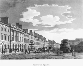 Côté nord de Grosvenor Square, 1800