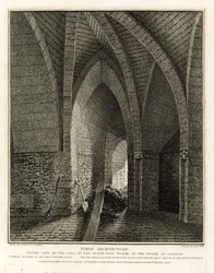 Vue nord de la cellule dans la tour sud-ouest de la Tour de Londres