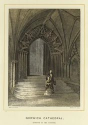 Cathédrale de Norwich, entrée des cloîtres