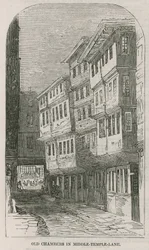 Anciennes chambres dans Middle Temple Lane