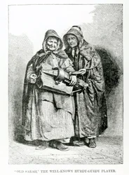 Vieille Sarah, la célèbre joueuse de vielle, vers 1840