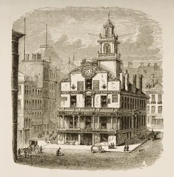 Ancien State House, Boston, vers 1870, de 