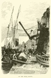 Sur la jetée, Naples