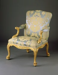 Un des quatre fauteuils George III, vers 1765
