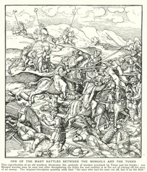 Une des nombreuses batailles entre les Mongols et les Turcs