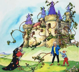 Château envahi par la végétation