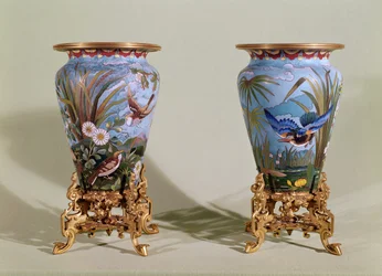 Paire de vases, Elkington & Co., vers 1875