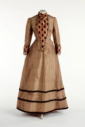 Robe prune pâle, c.1885