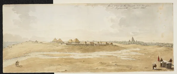 Panorama du Grand Temple de Jagannath, Puri (Orissa), pris de l