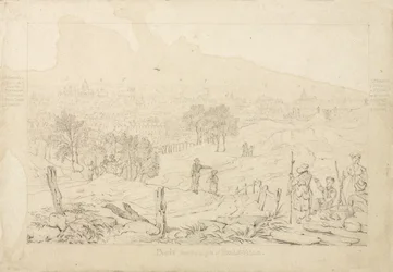 Paris depuis les hauteurs de Belleville, 1815