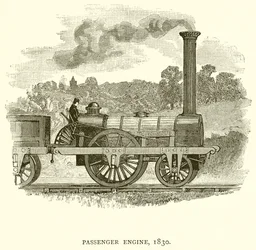 Locomotive de passagers, 1830