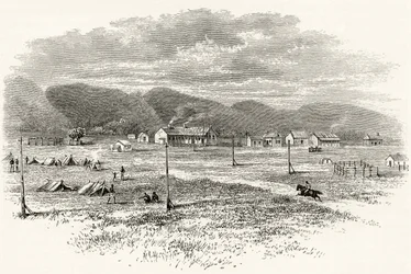 Peake Overland Telegraph Station, Australie-Méridionale, vers 1880, de 