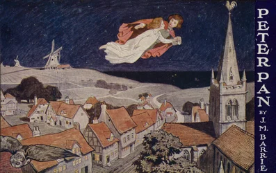 Peter Pan, de J M Barrie (lithographie couleur)