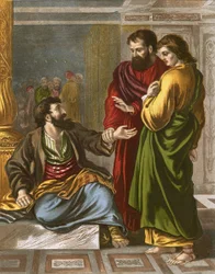 Pierre et Jean à la porte du temple