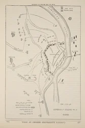Plan de la bataille de Sobraon, 10 février 1846, illustration de Cassells Illustrated History of England