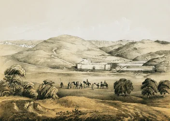 Les bassins de Salomon avec vue lointaine de Bethléem