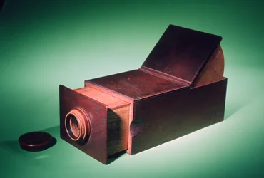 Camera obscura portative à boîte coulissante, vers 1800