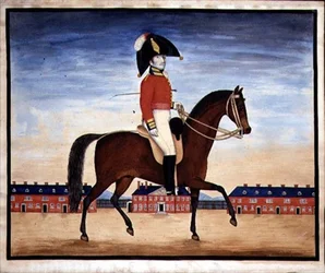 Portrait du capitaine William Manfull du 3e régiment de dragons légers du roi