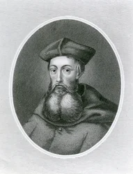 Portrait du Cardinal Reginald Pole (1500-58) (gravure)