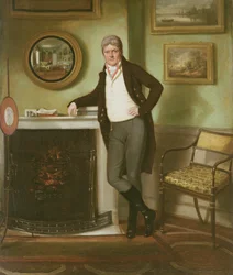 Portrait de George Henckell dans son étude, c.1800