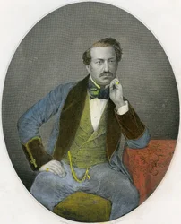 Portrait de Gustavus Vaughan Brooke, vers 1860 (lithographie)