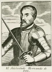 Portrait de Hernando de Soto (c.1496-1542) de 