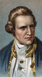Portrait de James Cook (1728-1779), navigateur britannique - De la série « Leaders of Men »