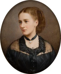 Portrait de Lady Ida Lumley, vicomtesse Newport 1870, ensuite comtesse de Bradford (1848-1936)