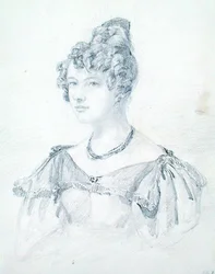 Portrait de M.A.R. par G.B., du carnet de Michael Faraday