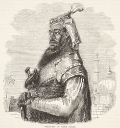 Portrait de Nana Sahib, illustration de Cassells Illustrated History of England