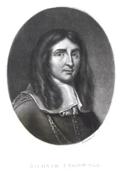 Portrait de Richard Cromwell (1626-1712) gravé par Richard Earlom (1743-1822) de 