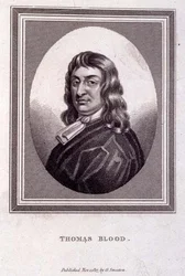 Portrait de Thomas Blood (vers 1618-80), pub. par G. Smeeton