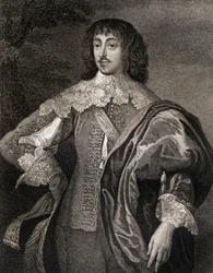Portrait de William Villiers (1613-43) Vicomte Grandison, des Portraits britanniques de Lodge, 1823