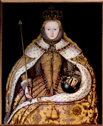 Portrait de la reine Élisabeth Ire en robe de couronnement, vers 1600