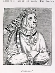 Portrait du dernier chef inca, Atahualpa, de 