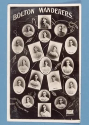 Carte postale des joueurs de Bolton Wanderers FC, saison 1911-12