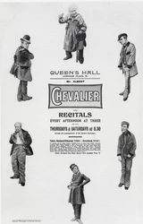 Affiche publicitaire pour le récital d