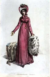 Robe de Promenade, planche de mode de l