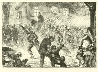 Avancée prussienne à Gravelotte, août 1870