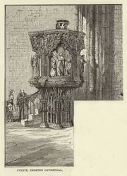 Chaire, cathédrale de Chester