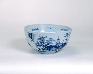 Bol à punch, peut-être fabriqué à Brislington, vers 1675-1700