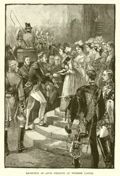 Réception de Louis Philippe au Château de Windsor