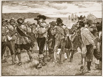 Réception de Viscount Wimbledon à Plymouth, illustration de Cassells Illustrated History of England