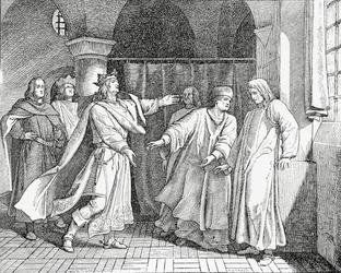 Réconciliation de Louis IV, roi des Romains, avec Frédéric le Bel, roi d