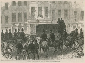 Transfert des prisonniers fenians du palais de justice de Bow Street