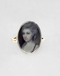 Bague avec portrait d