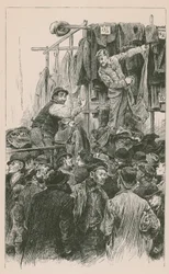 Marchands rivaux à Petticoat Lane