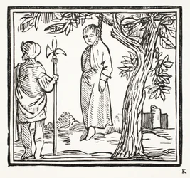 Robert se pend, illustration de Chap-books du XVIIIe siècle par John Ashton, pub. 1882