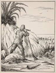 Robinson Crusoé, illustration de L
